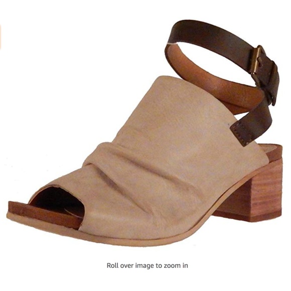 Rebel Shoes - Rebel Linden Chunky Heel Open Back Sandal